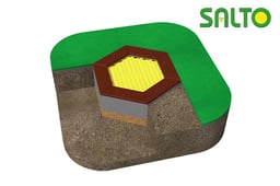 Trampolines for wet pour surfaces