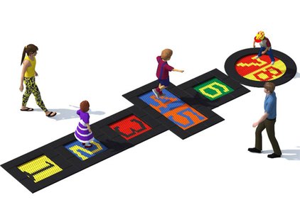 Playground trampolines